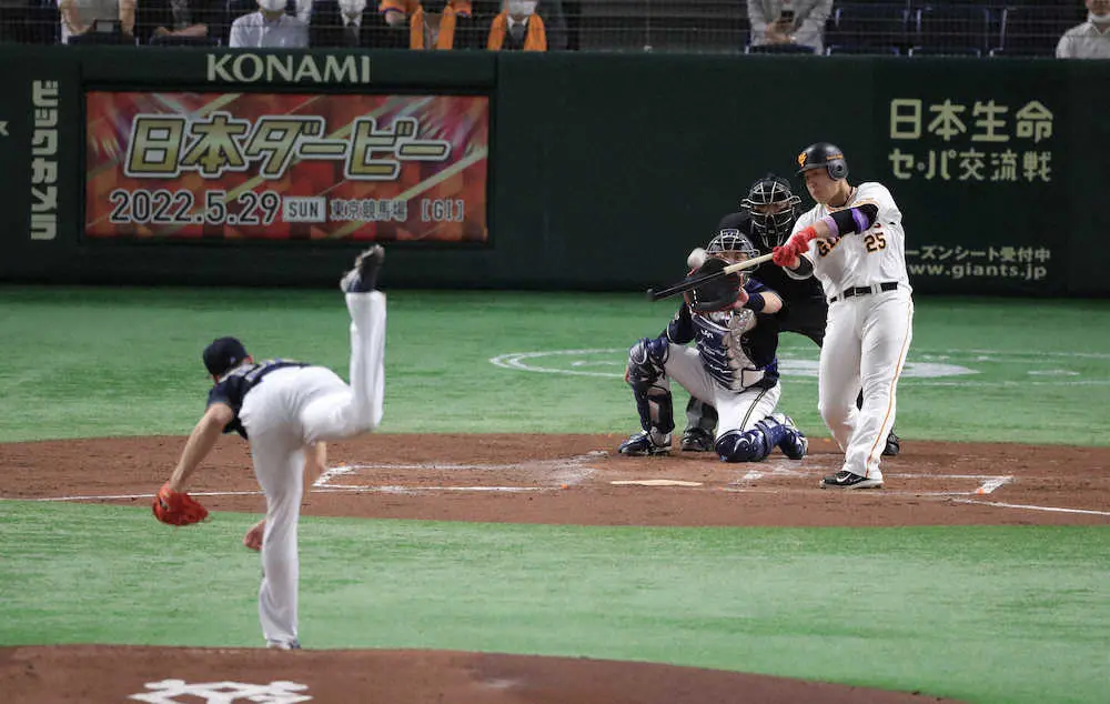 巨人・岡本和が2試合連発となる14号逆転3ラン　通算150本塁打に王手