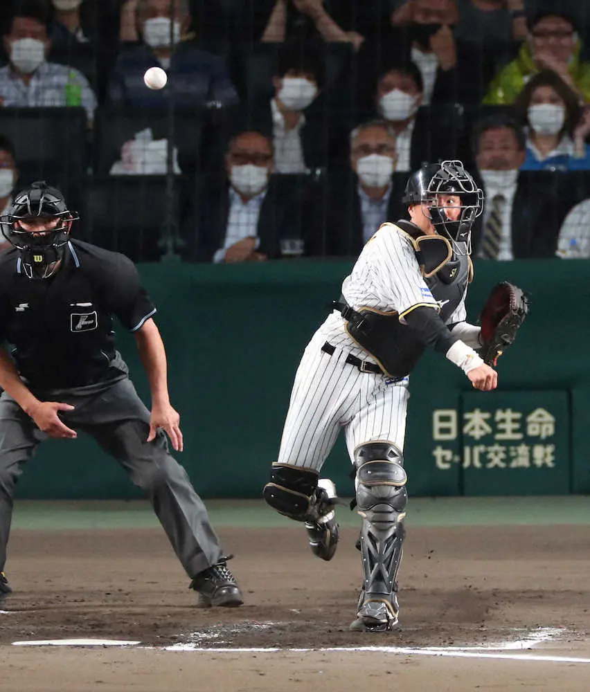 阪神・長坂　盗塁阻止率10割！西川＆辰己も刺した　矢野監督「捕ってからの速さも球質もレベル高い」