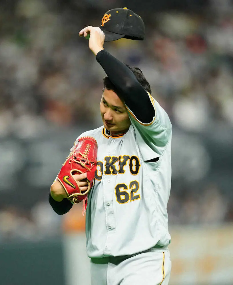 巨人・横川　4回途中5失点KO「自分の投球を発揮できなくて悔しい」