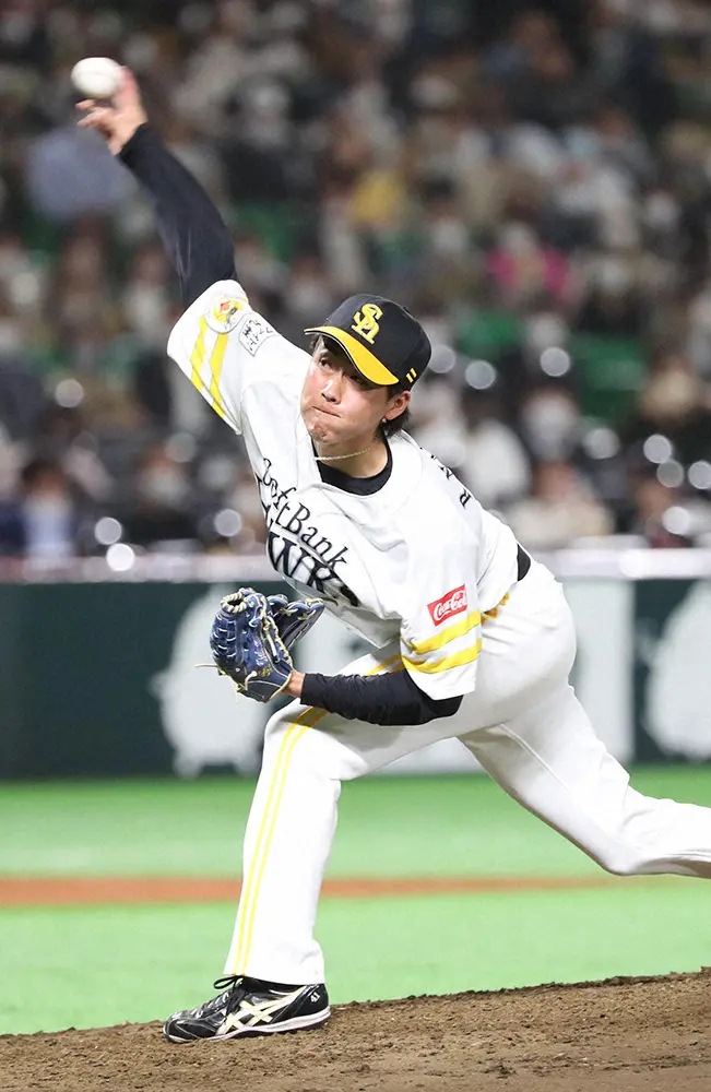 ソフトバンク　育成154キロ右腕・中村亮太を支配下登録　「やっとプロ野球選手になれた」