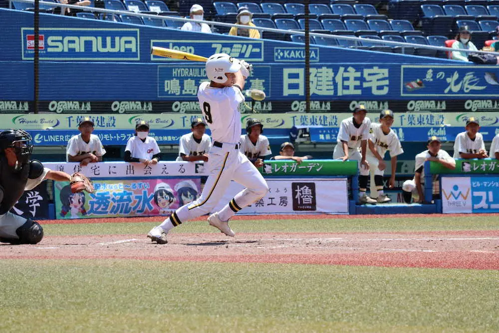 市原中央・松平　初戦登板なしも4番で2安打　小川の二塁打でサヨナラ勝ち