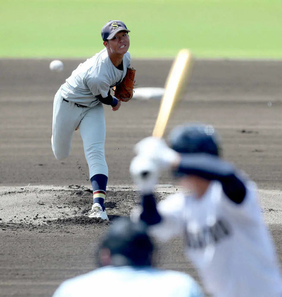 飾磨工のプロ注目右腕・岡植が2回戦で姿消す　秋の王者相手に10Kも、12四死球と制球に苦しむ