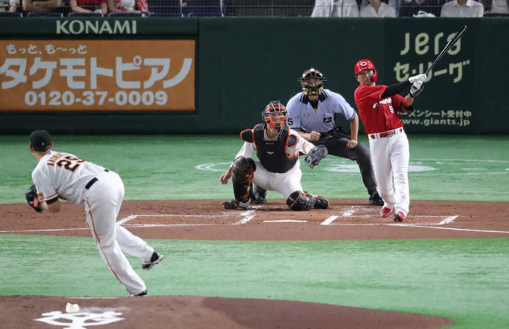 広島・長野が古巣撃ち！今季初本塁打が先制アーチ