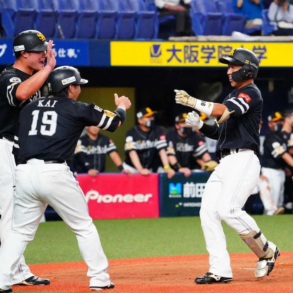 ソフトバンク・野村勇が2戦連発　宮城撃ち8号同点3ラン　地元関西で大暴れ