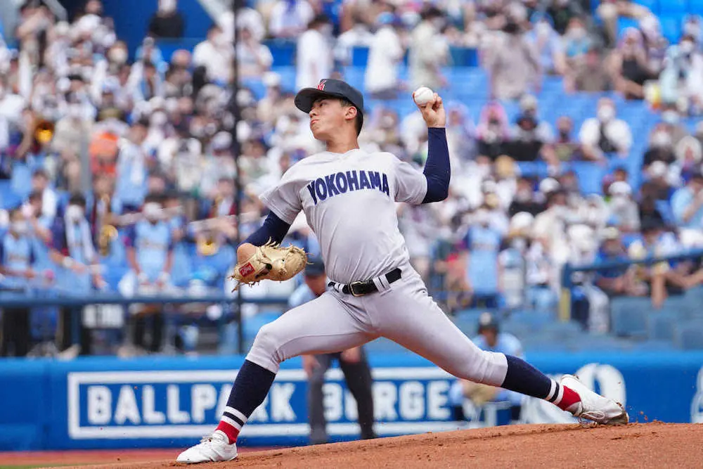 横浜2年生エース杉山、東海大相模を2安打完封　二塁踏ませず「いつも通りに投げられた」