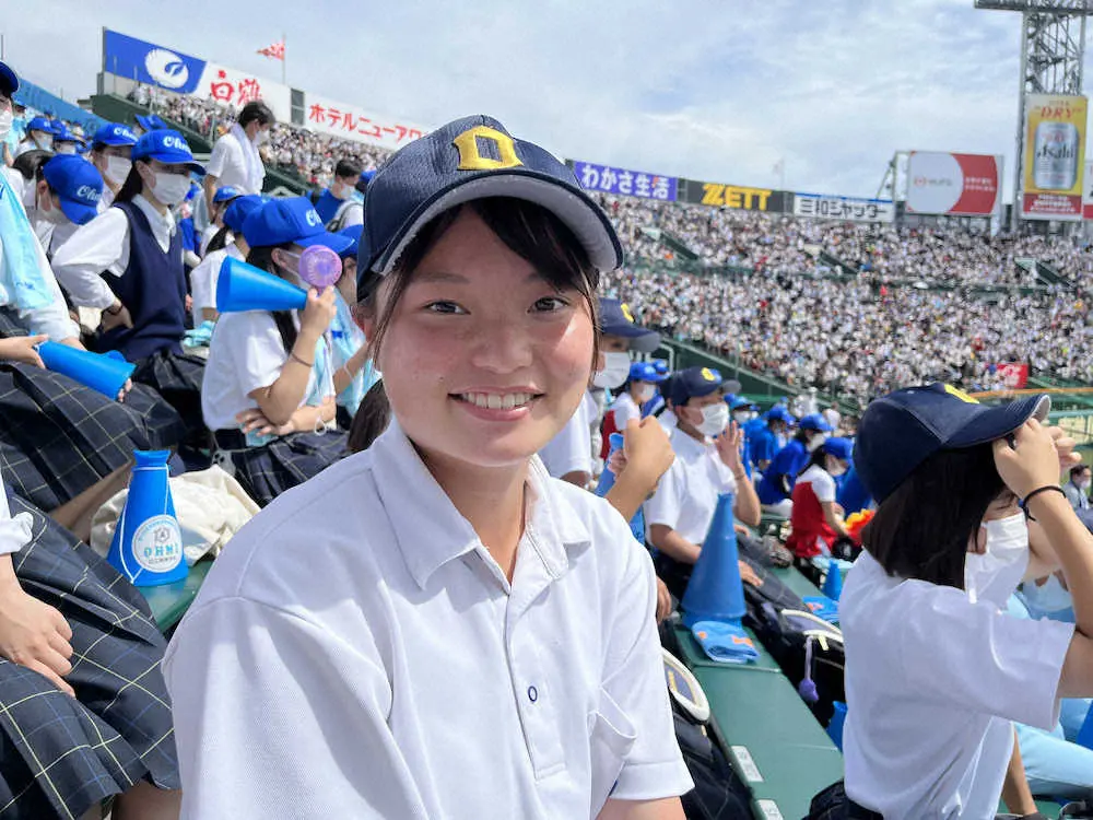 近江を支える「野球少女」西岡美月マネジャー　選手として憧れた甲子園を楽しんでいます