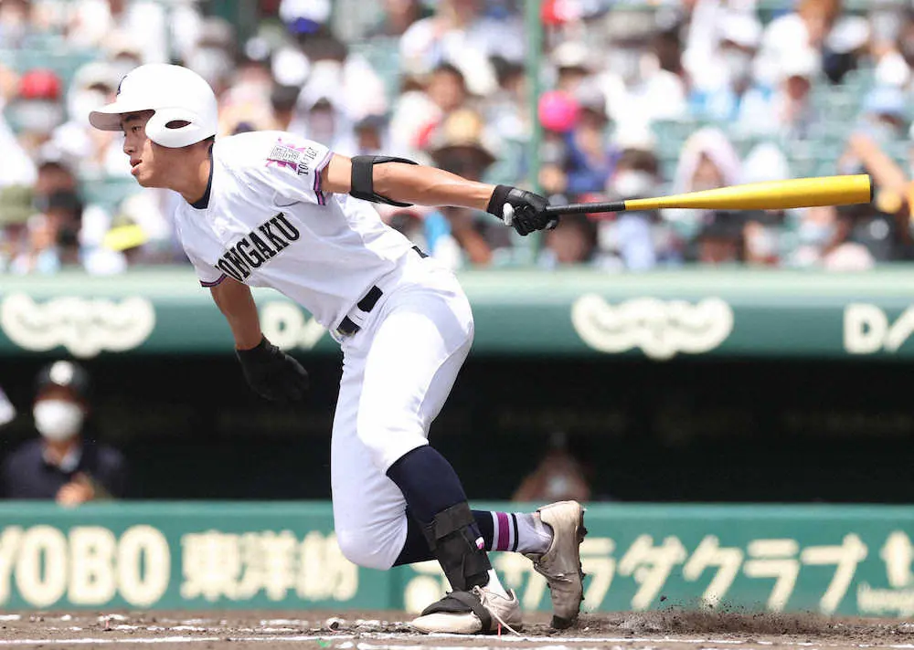 【甲子園】国学院栃木・長田は7打数連続安打でストップ　大会記録に届かず