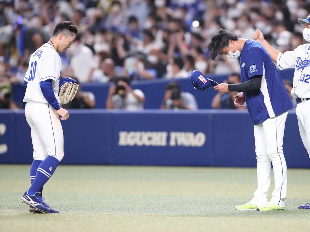 中日・大野雄　得意の阪神戦で今季初めて回の途中降板「納得できないが、勝ちのバトンを渡せた」