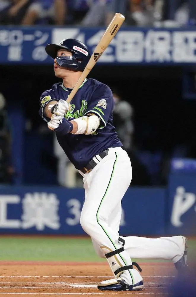 ヤクルト山田、8度目のシーズン20本塁打達成　10試合ぶり弾は左翼席中段へ着弾