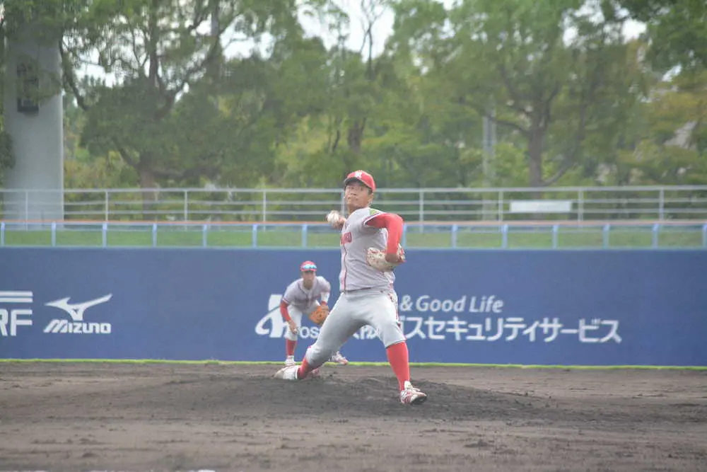 【画像・写真】奈良学園大・エース右腕の植木佑斗が意地の10回完投「野手を信じていた」