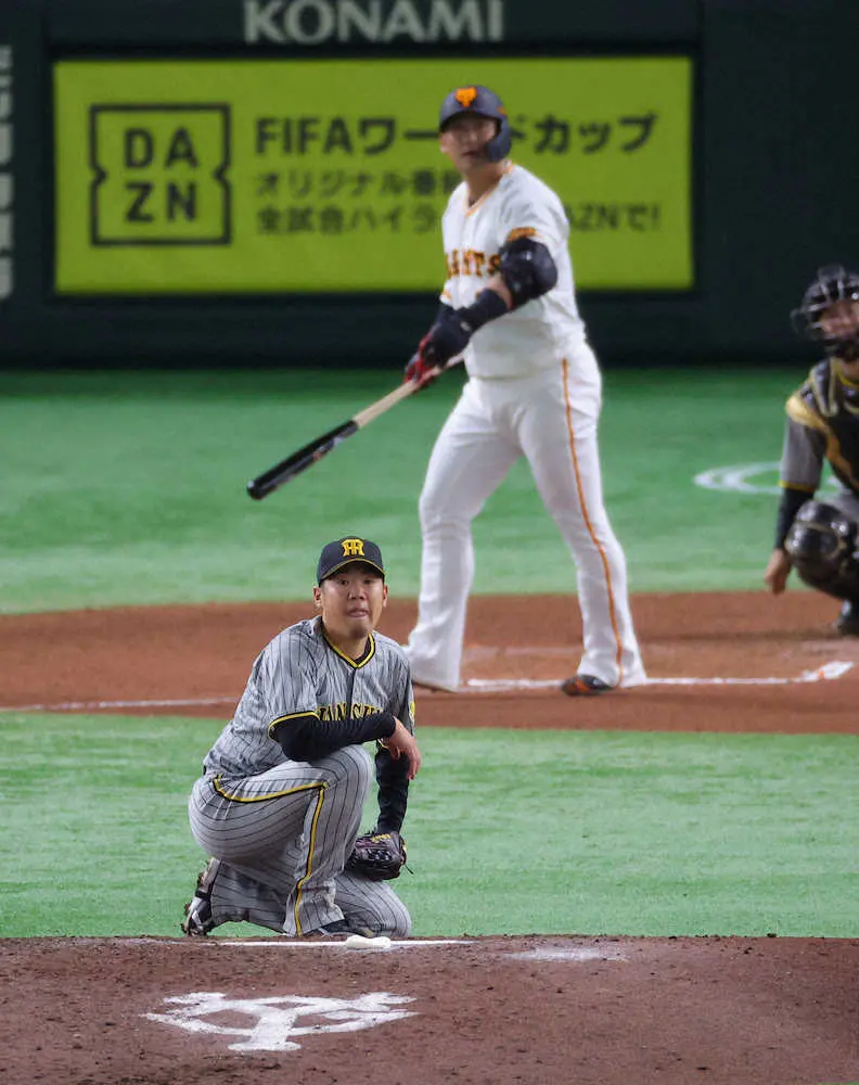 阪神・西勇　悔しい巨人戦今季初失点で9敗目　5年連続規定投球回到達には「1年間仕事できた」