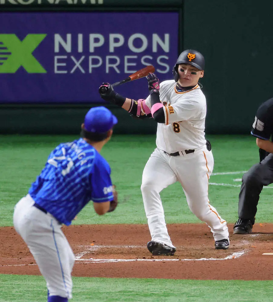 【画像・写真】巨人・丸が27号ソロ　7戦3発でリーグ2位の岡本和に1本差　巨人が今永から4アーチの一発攻勢