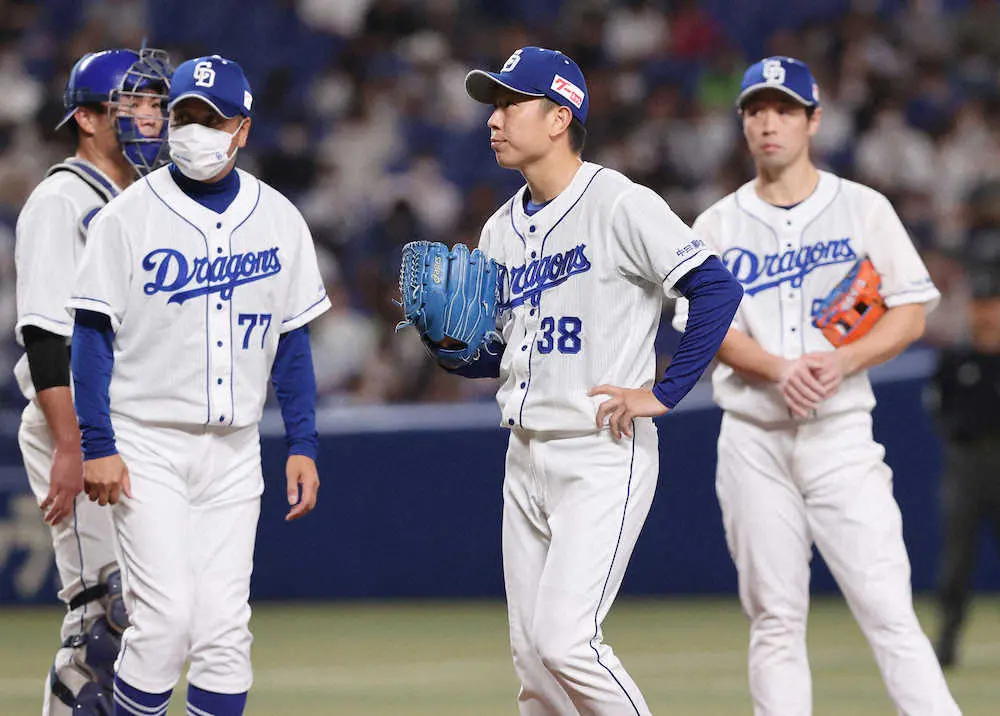 【画像・写真】中日・松葉　村上じゃなくてサンタナに…痛恨の逆転弾浴び7敗目「良い流れを切ってしまった」