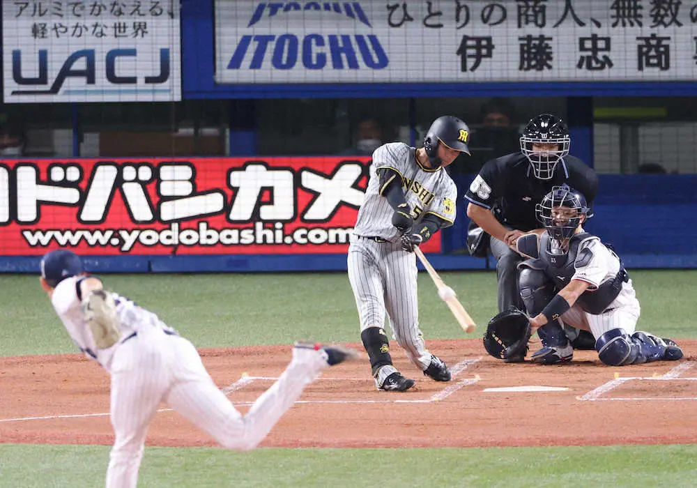 阪神、中野先頭打者弾などで快勝　青柳は投手3冠視界に　CS進出へ残り2戦