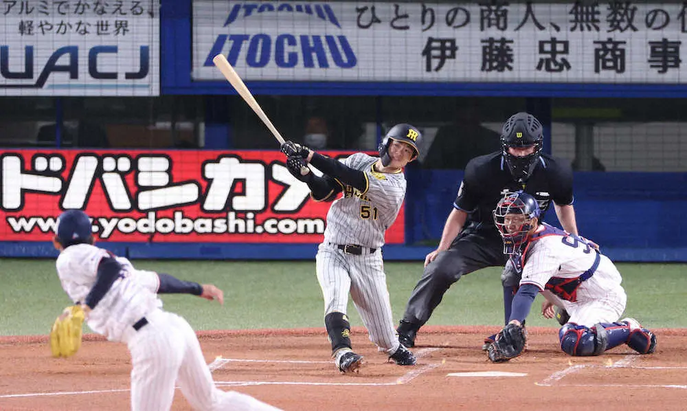 阪神・中野が2戦連続の先頭打者弾「先制することができて良かった」　