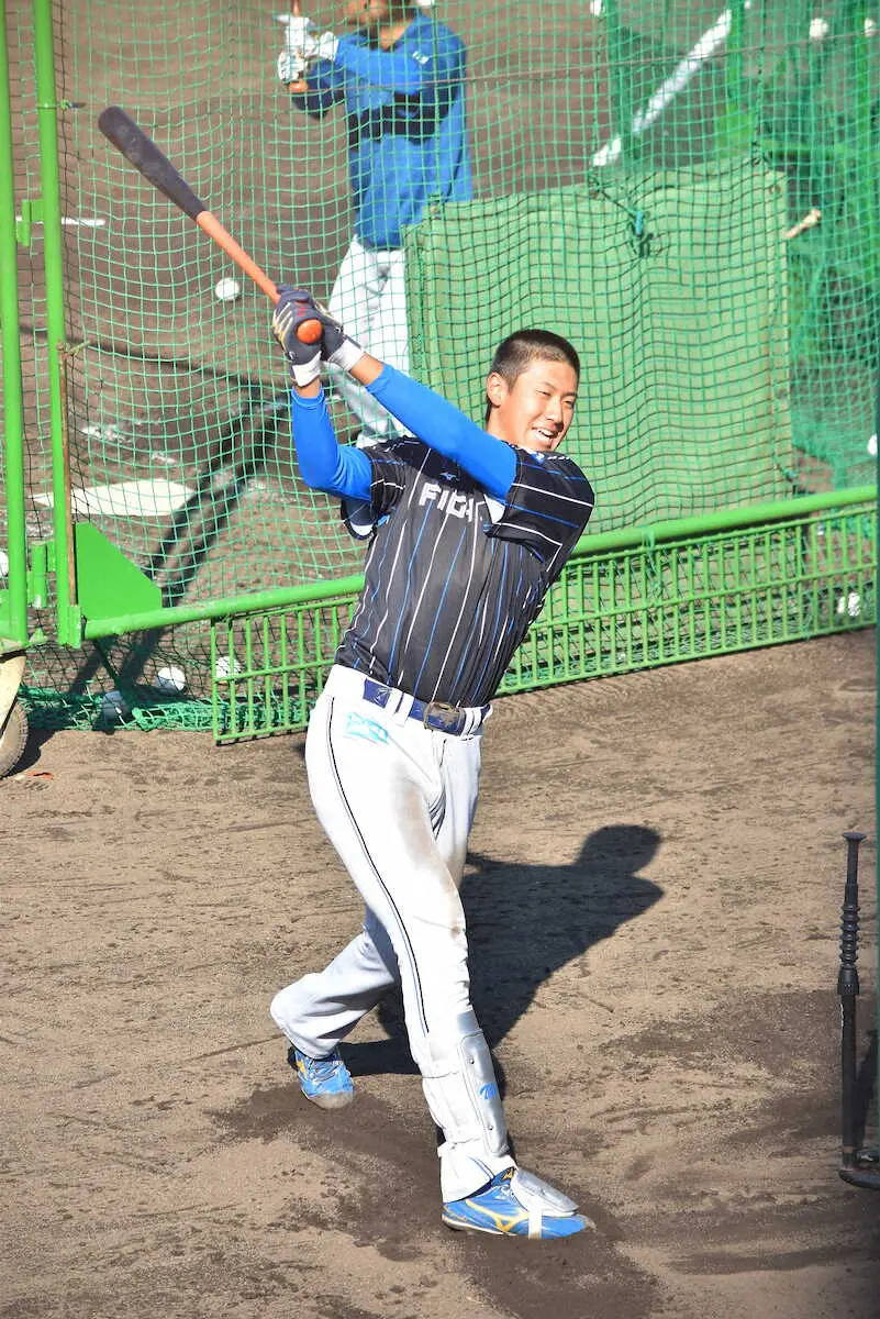 日本ハム・阪口　幼なじみのサッカー日本代表・前田大然から激励「頑張ろう」