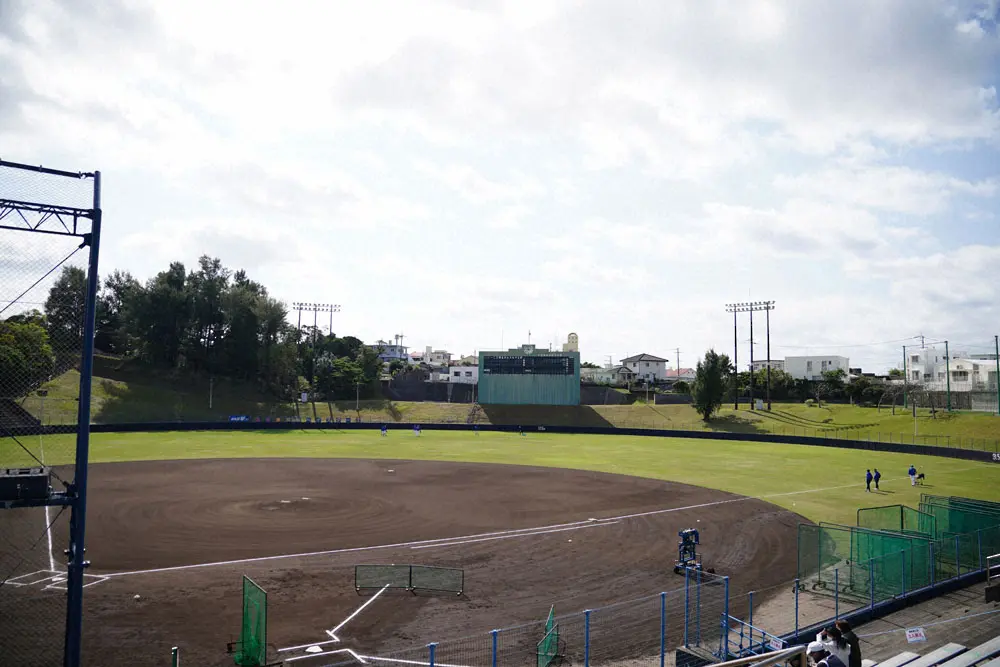 DeNAのB班が行う例年のキャンプ地・沖縄県嘉手納町の球場
