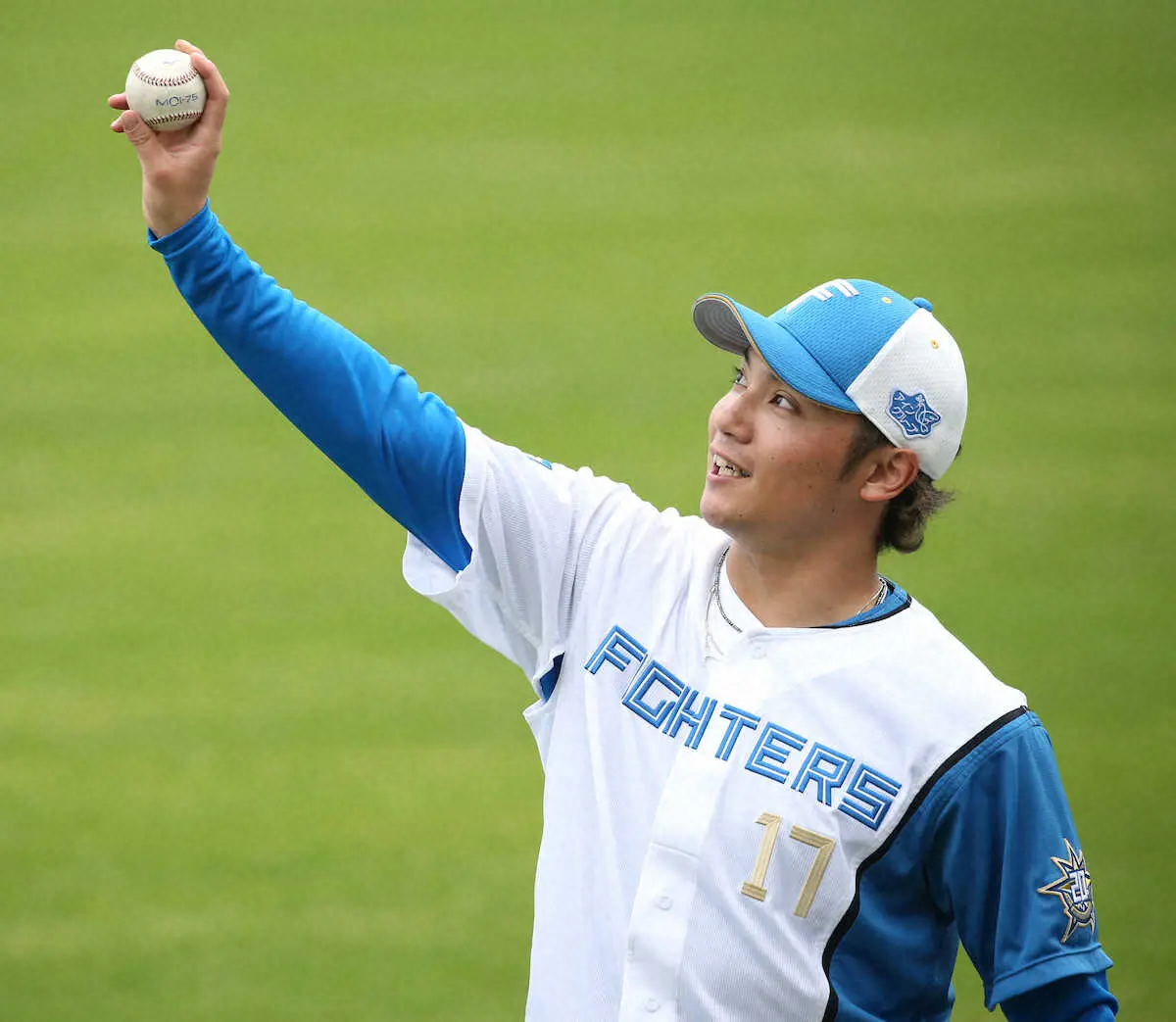 日本ハム・大海“ゴムボール”でWBC球に対応へ「指のかかりよくなる」