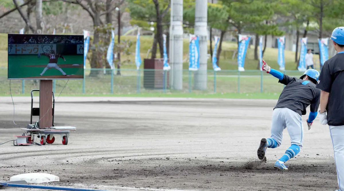 日本ハム・五十幡　映像で盗塁練習「プラスになる」手応え