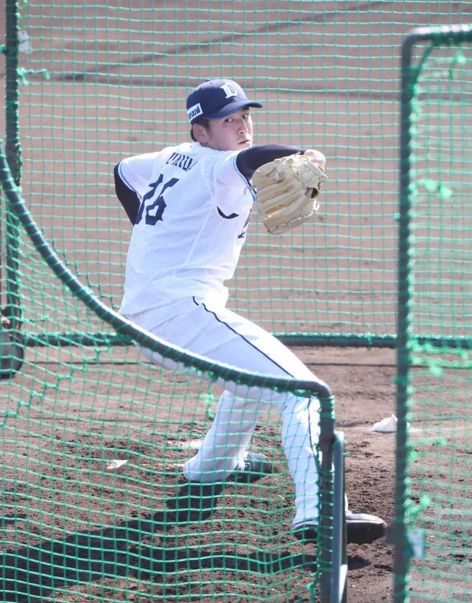 西武・隅田　球速出る新フォームに「びっくり」　打撃投手で45球、安打性わずか1本