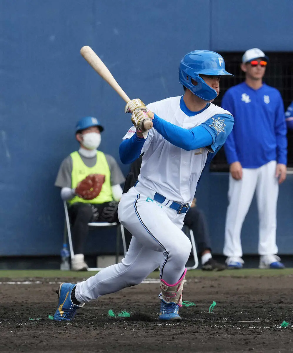 日本ハム・ドラ3加藤豪　練習試合で日本デビュー　無安打も自身の「フェーズ1」をクリア