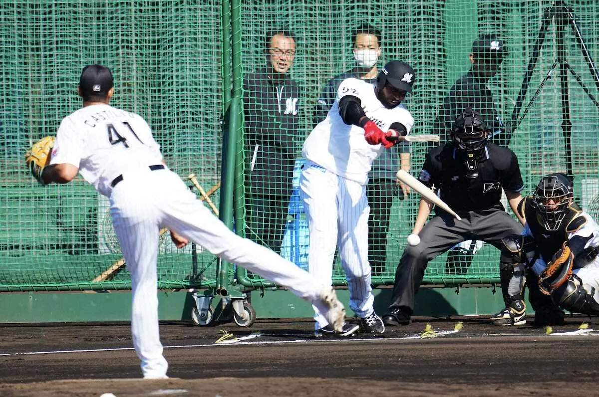 【画像・写真】カスティーヨ、ポランコのバットへし折る　黒木コーチ「必殺のボールに」