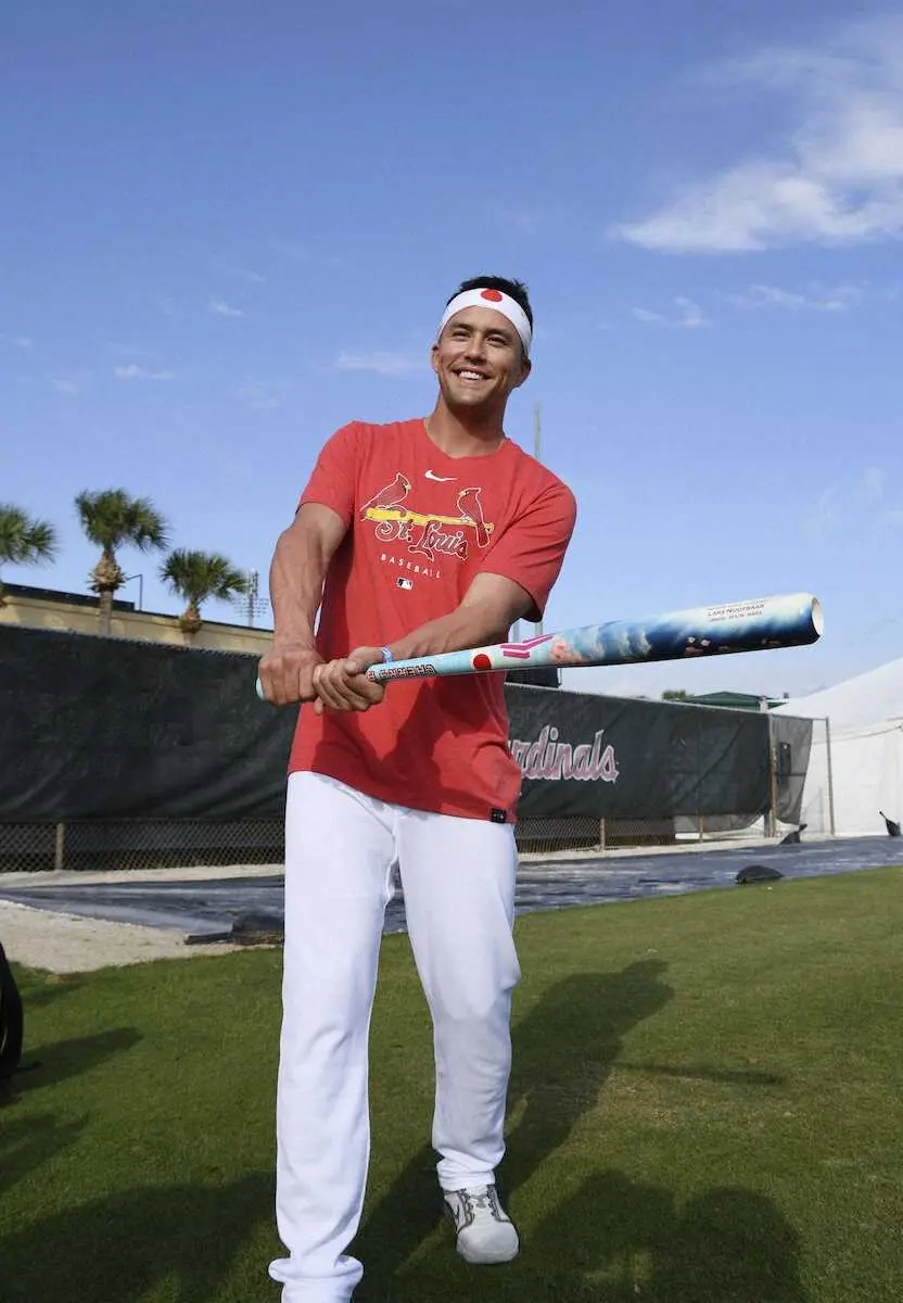 【画像・写真】カージナルス・ヌートバー　WBCへ超速仕上げ！米エース格マイコラスから安打