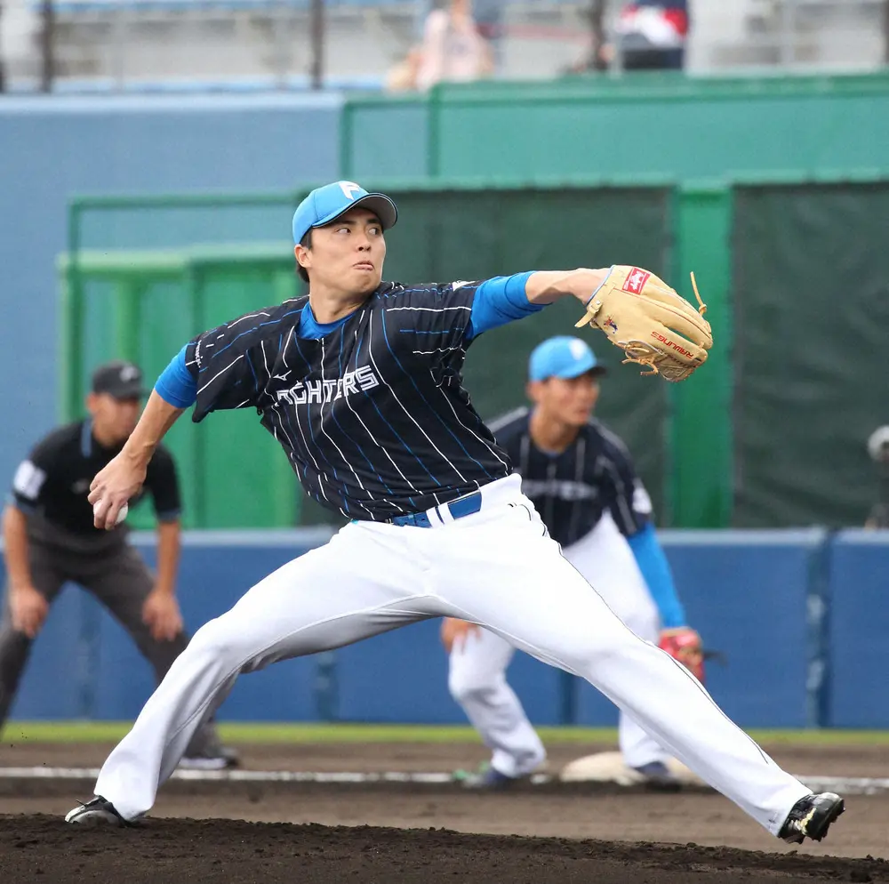 日本ハム・田中正が対外試合初登板初先発　2回3安打1失点