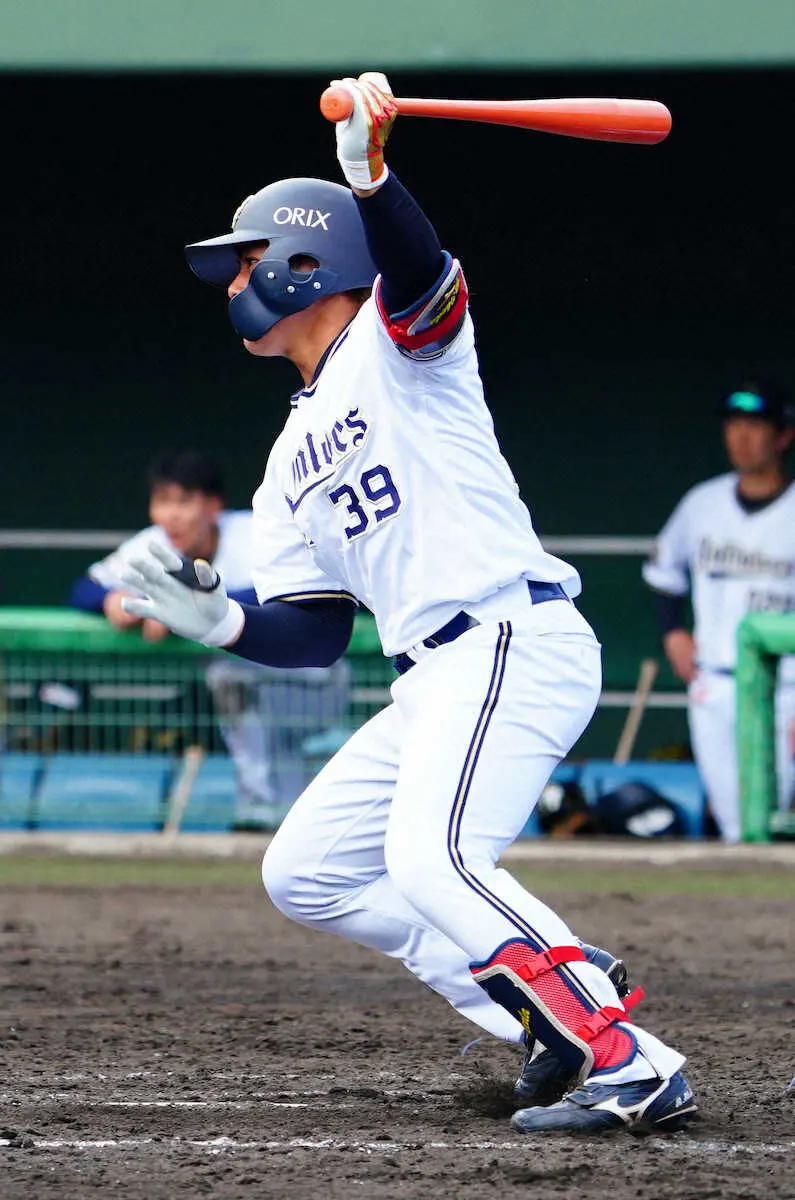 オリックス・池田が練習試合でサヨナラ打　外野のレギュラー獲りへ意欲「全員がライバル」