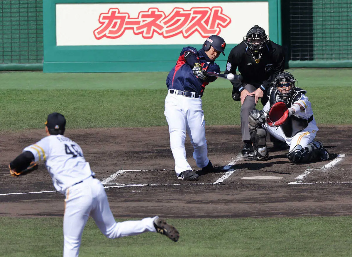 侍・近藤　外野で誠也の穴埋める！10割男だ全6打席出塁「自分の持ち味をしっかり出したい」