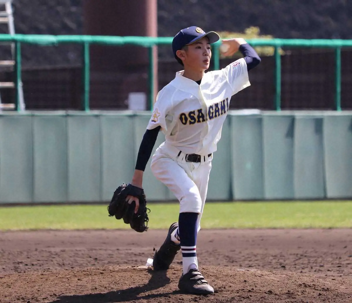 大相模中エース高井　投打で活躍　全国大会初出場で初勝利