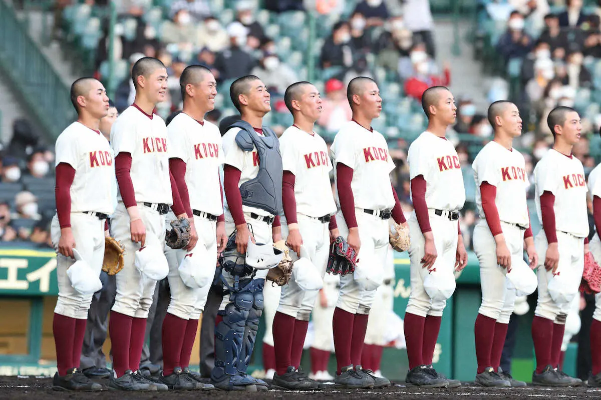 センバツ雨天順延の高知　履正社との一戦に「課題になってくるのは守り」