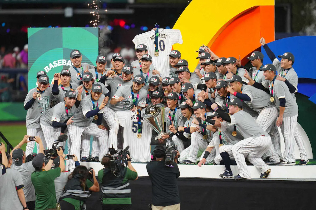 侍ジャパン　WBC優勝で賞金約4億円獲得　選手と団体に半分ずつ支給