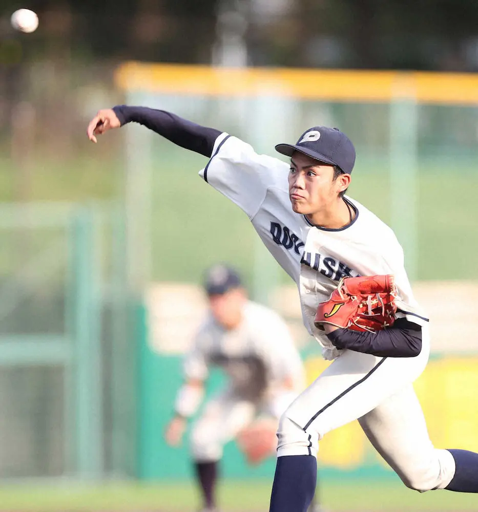 【関西学生野球のキーマン】同大・真野　この春、MAX152キロ右腕が「一番」を証明する