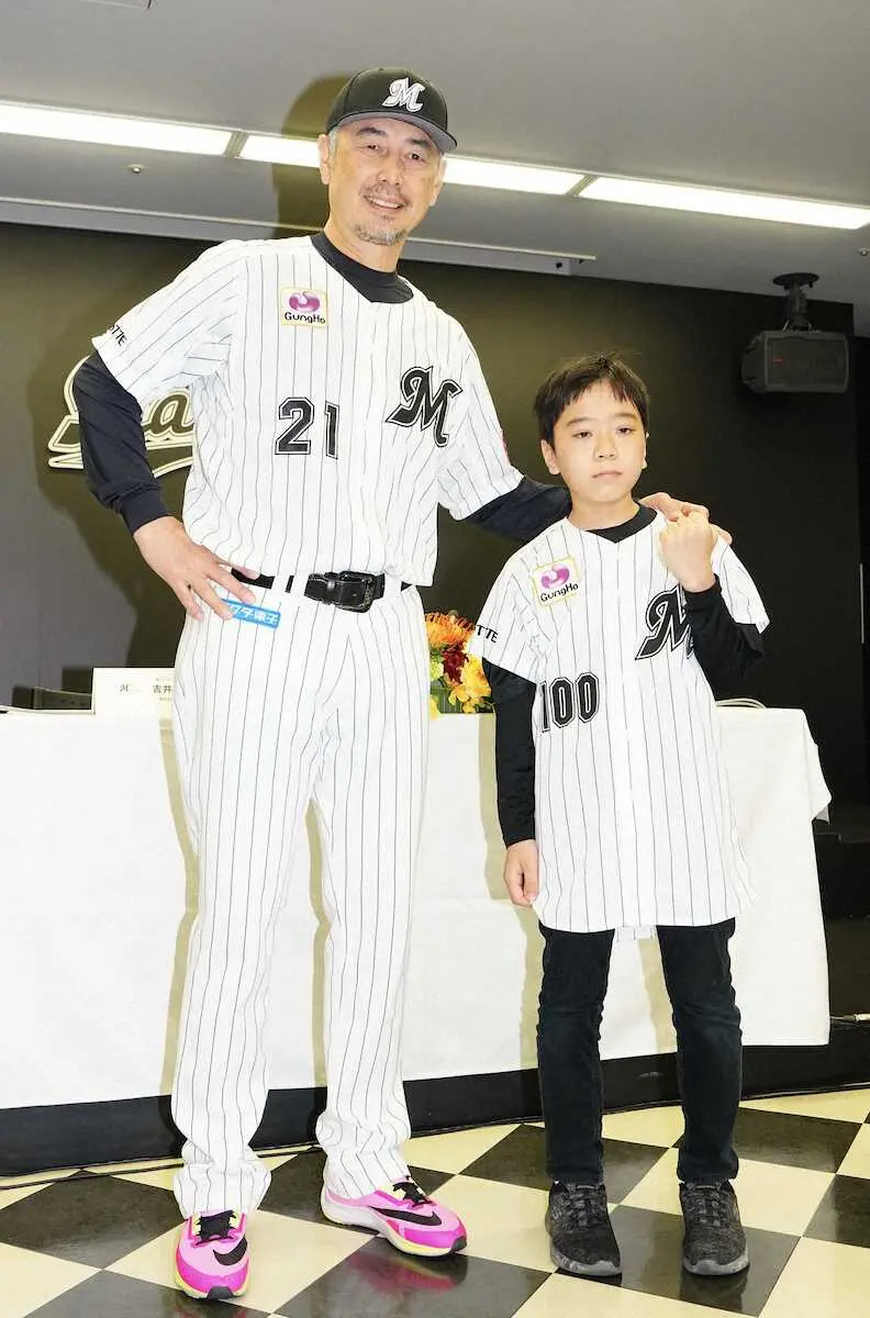 ロッテ　国の指定難病の12歳実松さんの入団発表「選手たちみんなを笑顔にできる存在に」