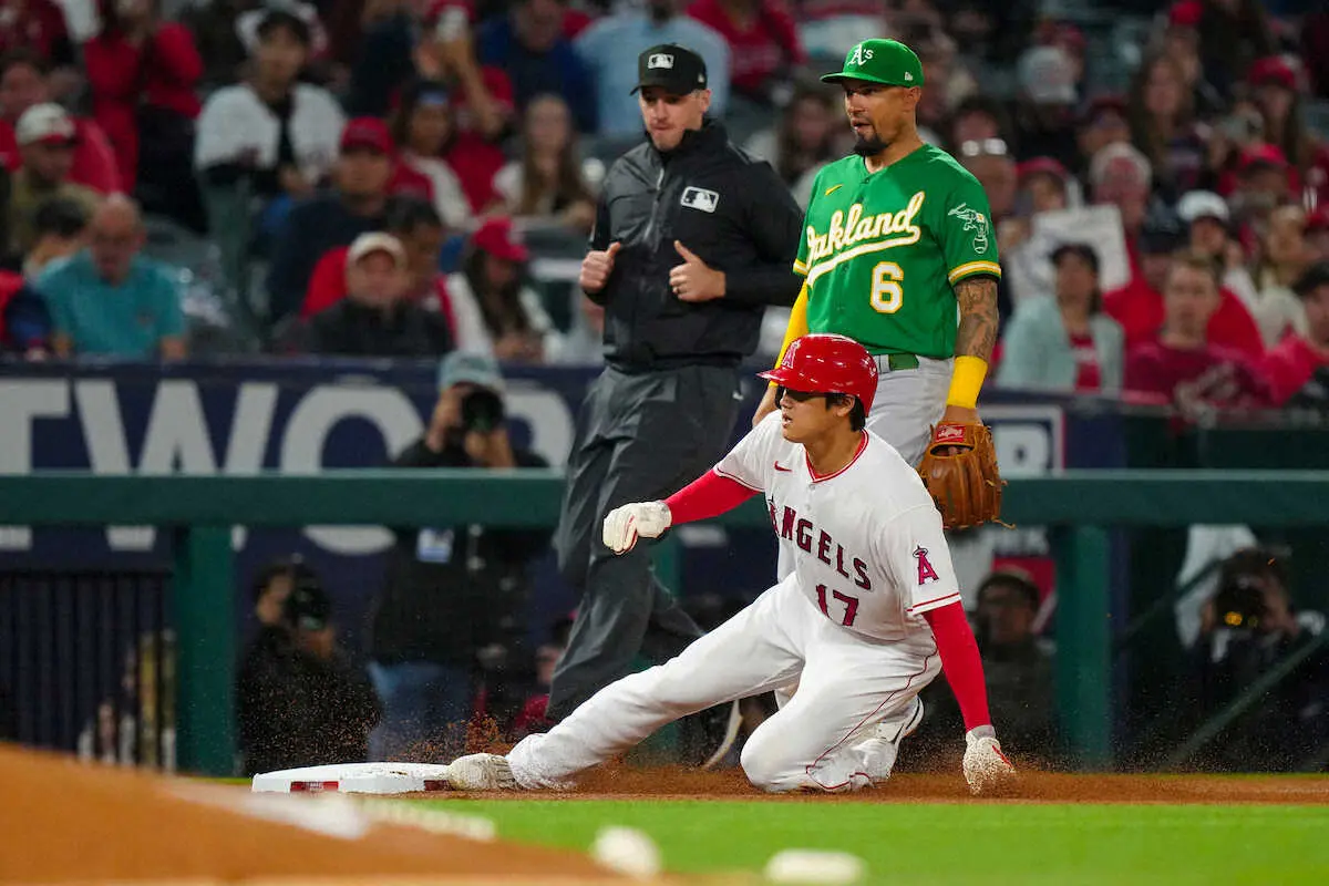 エンゼルス・大谷　2年ぶり1イニング2盗塁　無安打でも足で貢献　投手陣“なおエ”返上の奮投