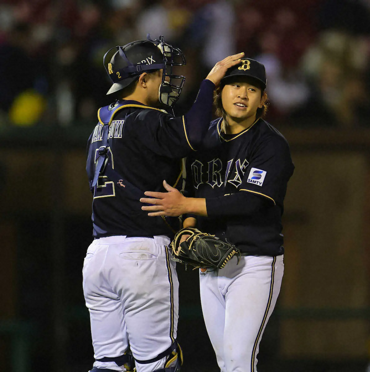 【画像・写真】今季初完封のオリ・宮城「めっちゃ、うれしいです」　5月は通算8勝0敗　中嶋監督もねぎらい