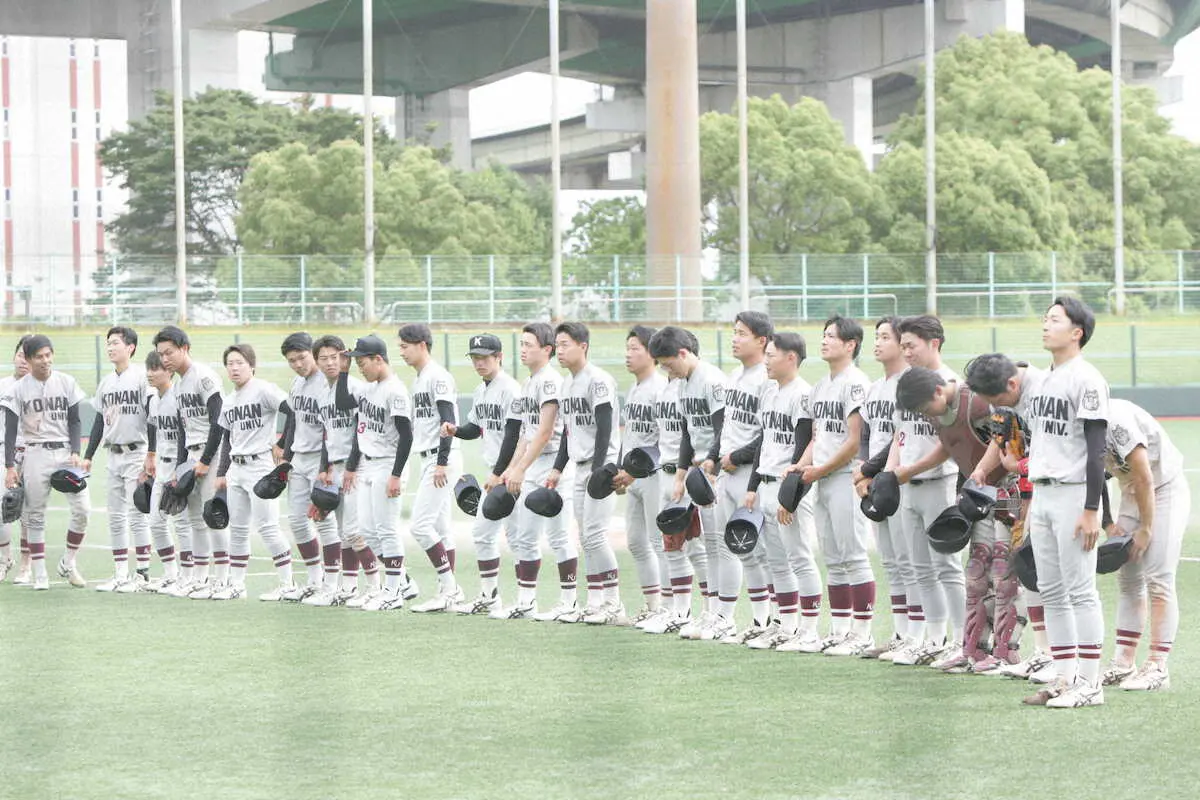 【阪神大学野球】甲南大が入替戦連勝で1部残留　谷口監督、1年左腕・武田の強心臓称える「よく投げた」