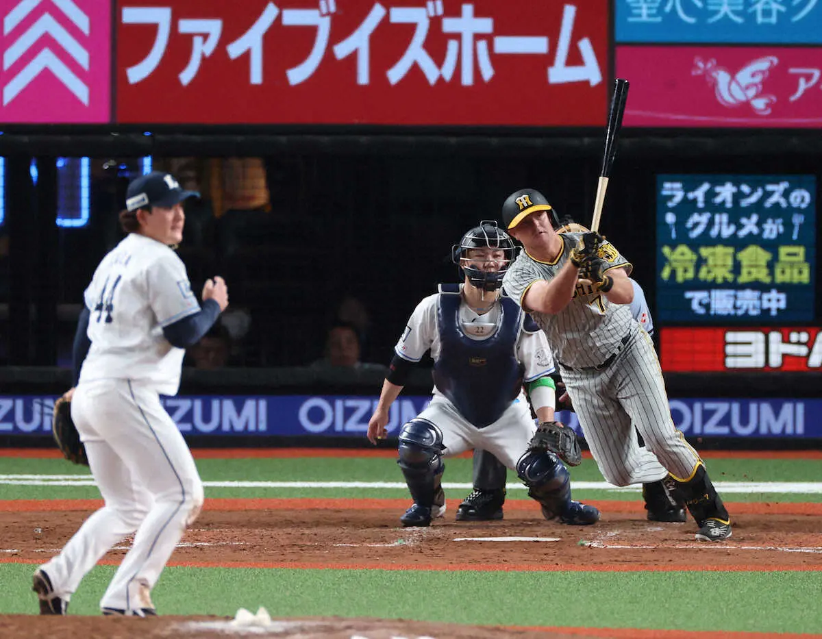 阪神・ノイジー“遅球”撃ちダメ押し打！　「みんながつないでくれたチャンス」2打点でチーム9連勝に貢献