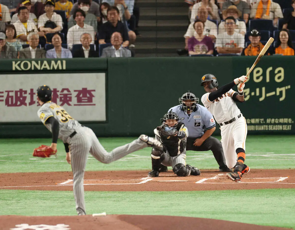 【画像・写真】巨人・ブリンソンが初の1番　初球先頭打者アーチに「興奮しているよ」