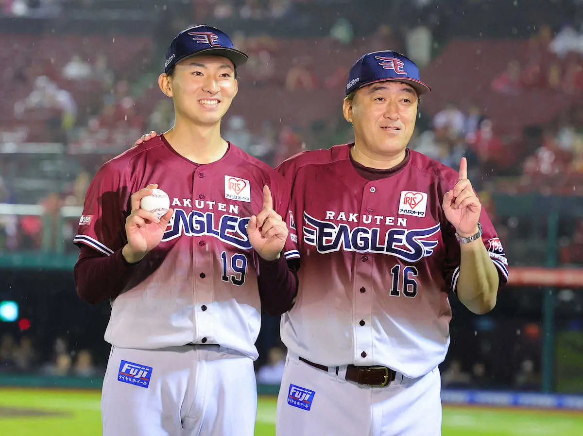 【画像・写真】楽天ドラ1荘司康誠が初勝利　6回無失点でオリックス撃破　「熱い夏にしましょう！」