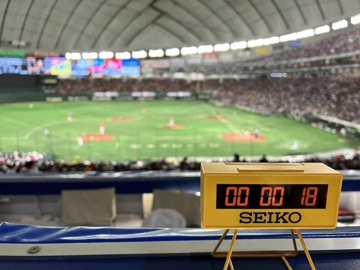 今、何秒!?勝手にピッチクロック　スポニチ記者が7・12巨人VS広島全投手の全投球間隔ガチ計測