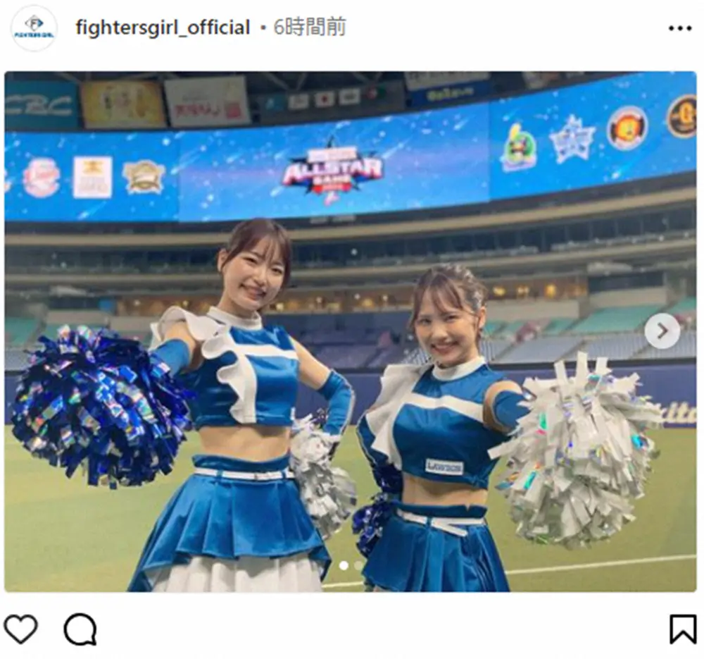 【画像・写真】【球宴】ファイターズガール“参戦”にネット歓喜「楽しみが倍増」「ようこそ名古屋へ」