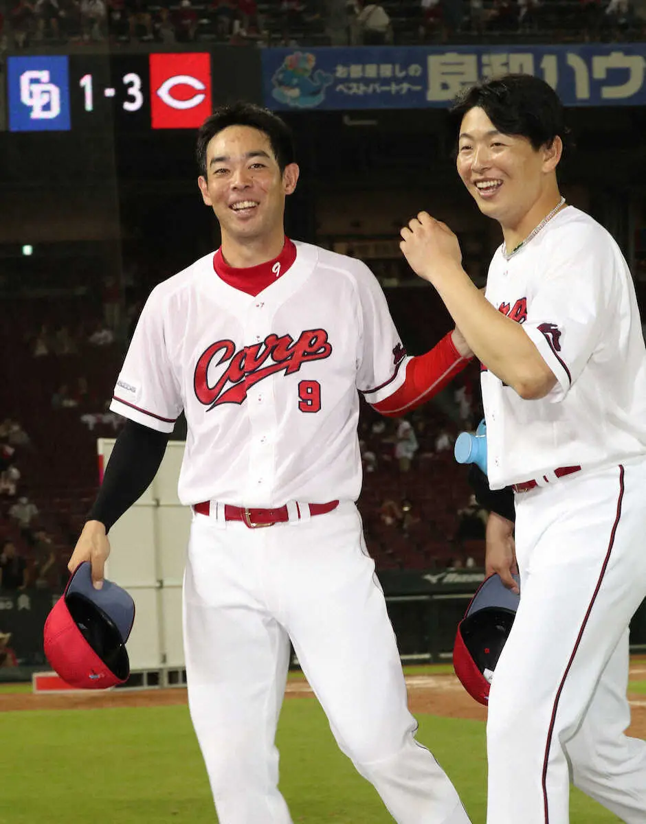 広島・秋山　感謝の先制二塁打「ゾノが打ち、好走塁でチャンスをつくってくれたので」