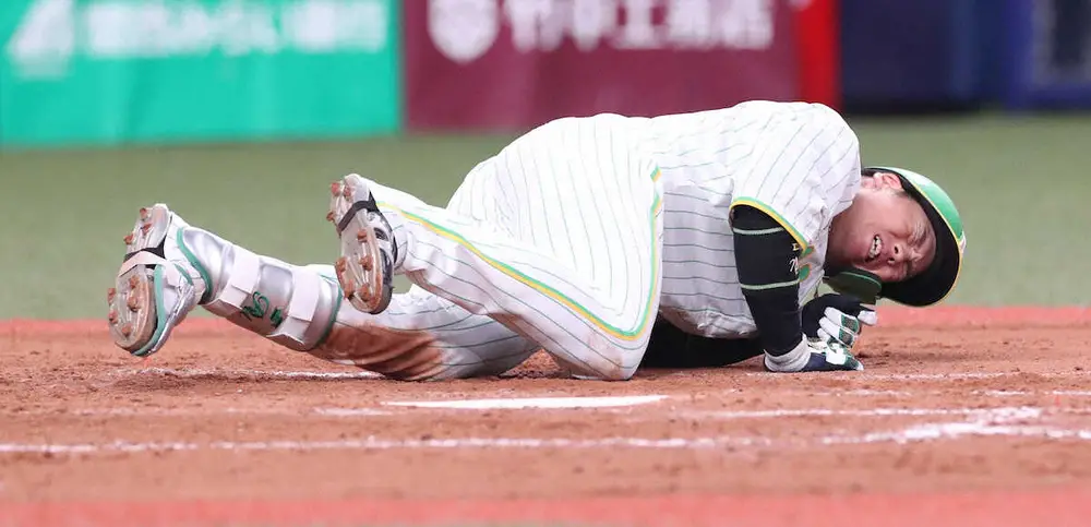 左尺骨骨折で離脱の阪神・梅野がインスタ更新　連絡あったヤクルト・今野を気遣う「シーズン最後まで…」