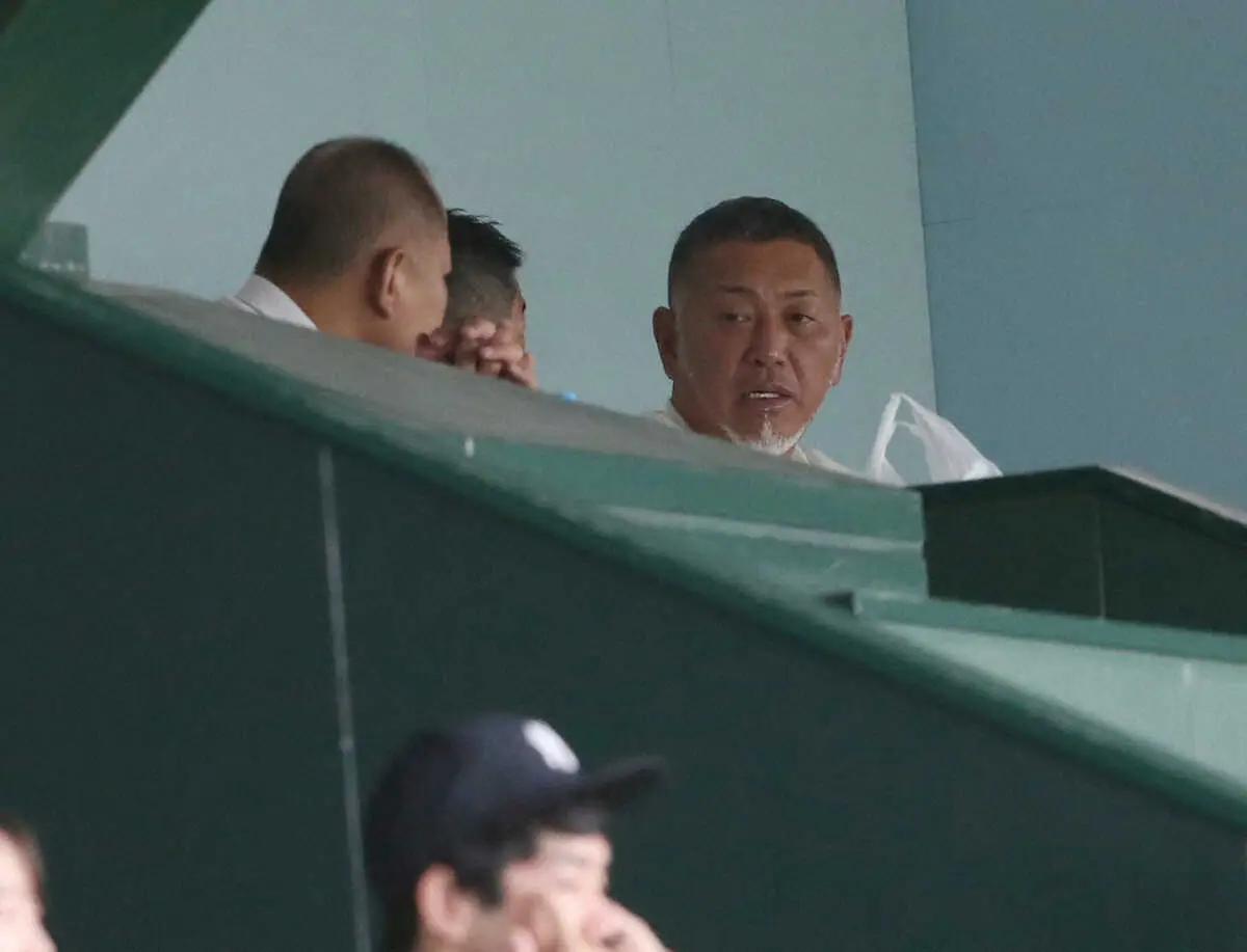 【甲子園】清原和博氏が準々決勝も観戦　慶応の次男・勝児は代打で2打席凡退