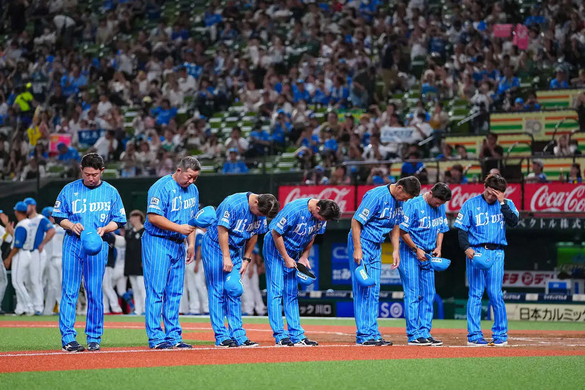 西武　7月15日以来の最下位に転落　日本ハムに逆転負け　松井監督「シーズンが終わったわけでもない」