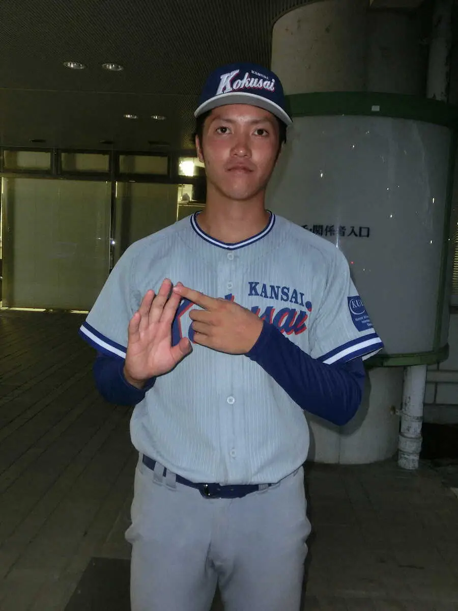 【阪神大学野球】関西国際大　アクシデントに見舞われながらも先勝　完封見えていた時澤が9回に…