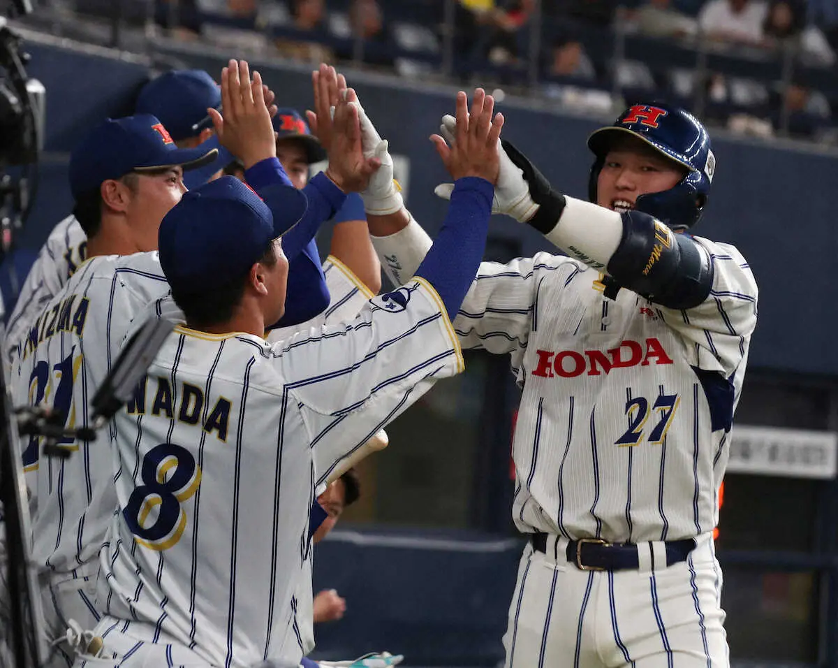 Honda熊本がJFE東日本に競り勝ち、2大会連続1回戦突破　渡辺監督が同点本塁打の丸山に最敬礼