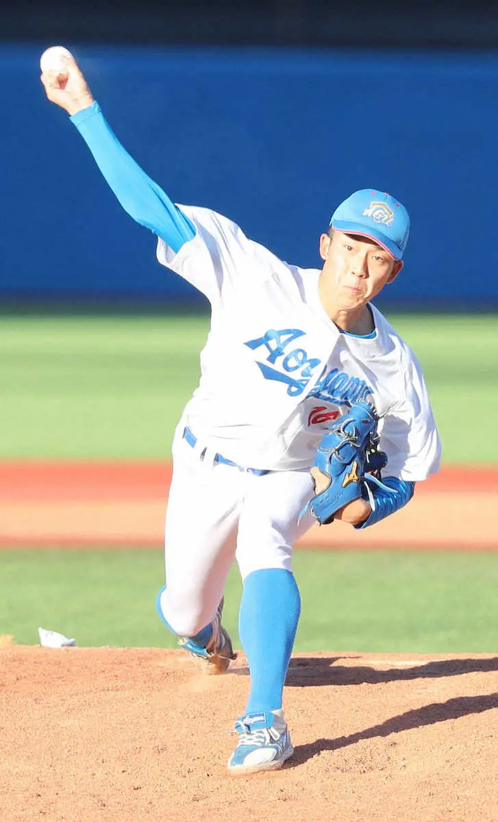 広島ドラ1の青学大・常広　無失点ピッチで大学野球を締めくくる「プロ野球選手らしくなって…」